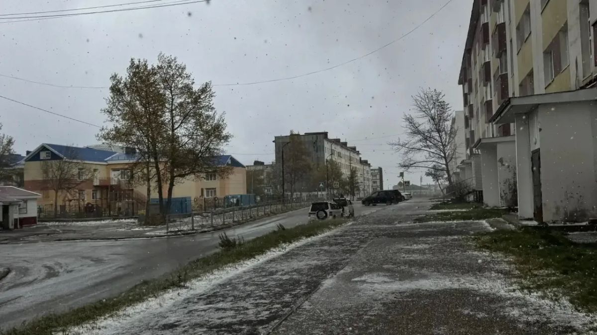 Охинский район накрыла первая в этом сезоне метель Охинский район накрыла первая в этом сезоне метель