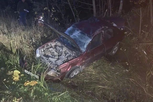 В Анивском районе Hyundai Accent съехал в кювет — пострадал водитель