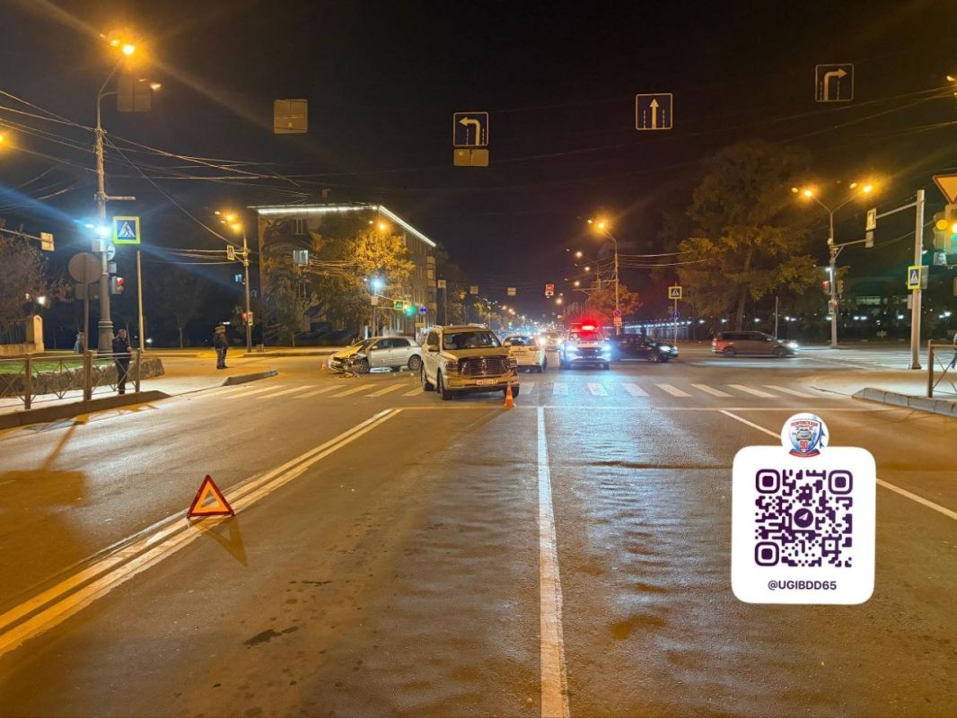 Женщина пострадала во время столкновения трёх машин в областном центре