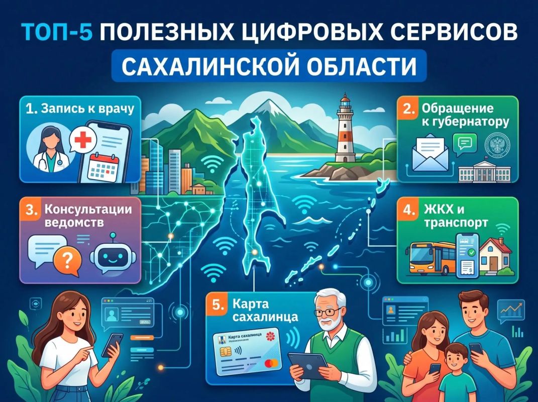 ТОП-5 полезных цифровых сервисов Сахалинской области