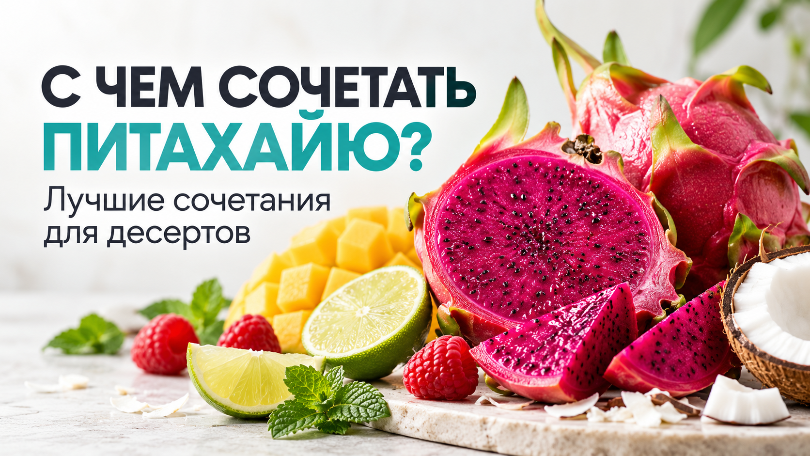 Как раскрыть вкус питахайи: лучшие сочетания для ярких десертов