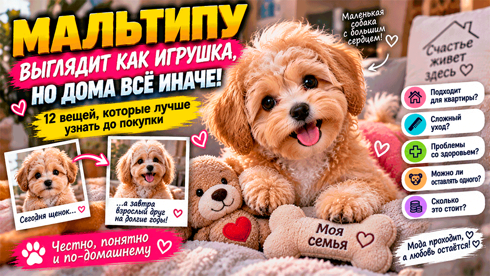 Мальтипу — не плюшевая игрушка: 12 особенностей, о которых стоит знать до покупки