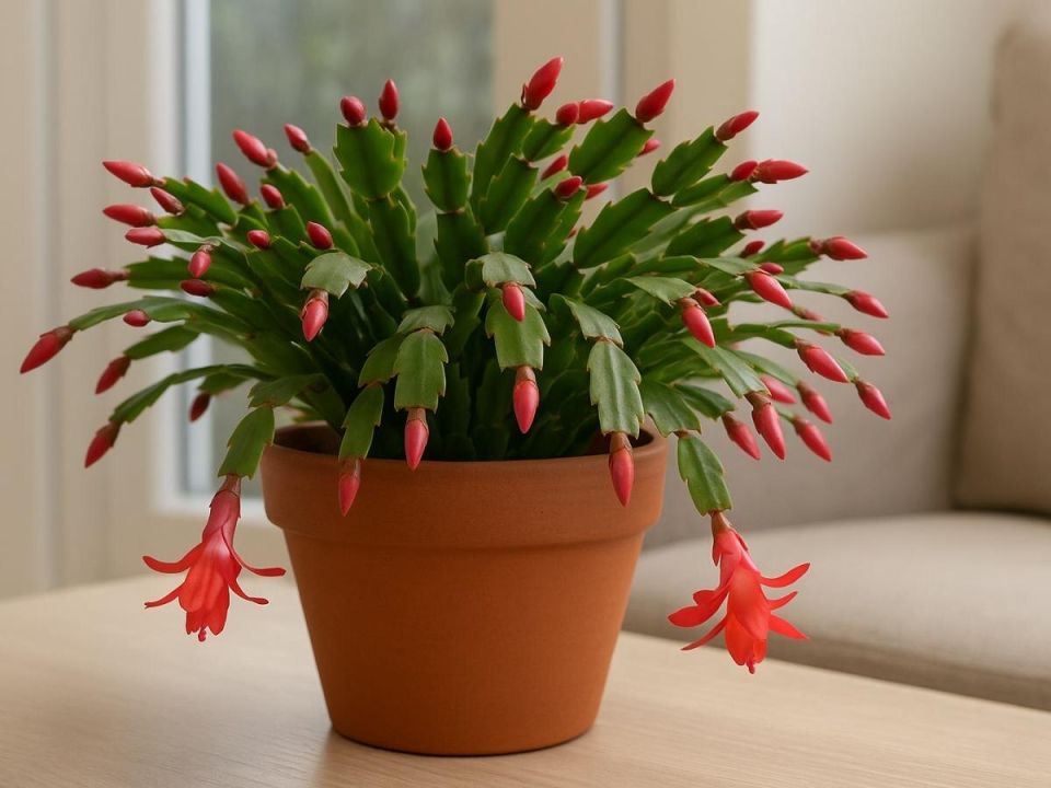 Зимний цветок на подоконнике: декабрист расцвечивает холодные дни